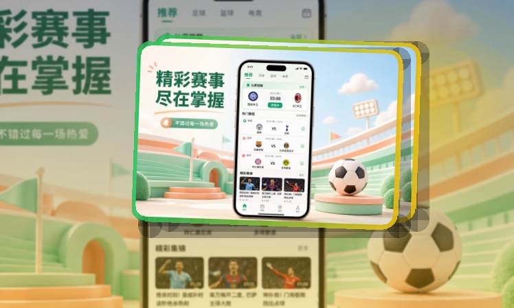 路径式引导 · 比赛日App入口 · 移动端体验更连贯界面展示